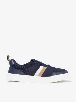 BOSS Boys Branded Trainers In Navy