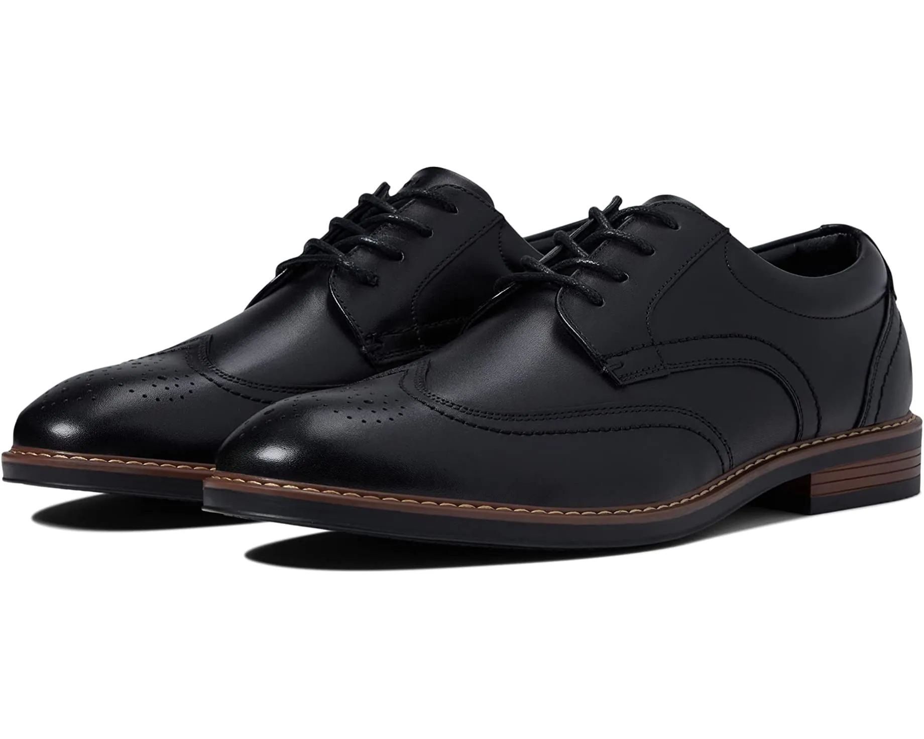 Centro Flex Wing Tip Oxford Nunn Bush, black