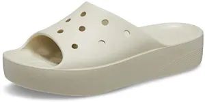 crocs womens Classic Platform Slide Bone Slide Sandal - 6 UK (W8) (208180-2Y2)