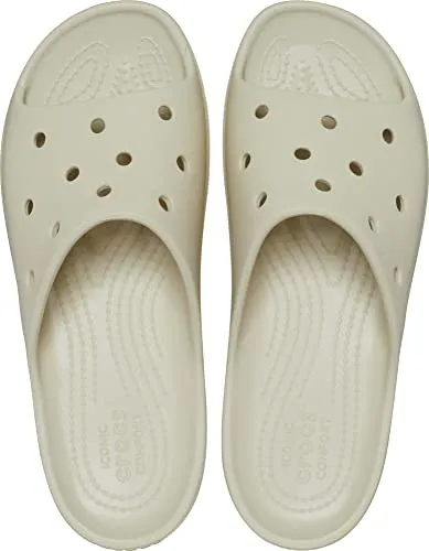 crocs womens Classic Platform Slide Bone Slide Sandal - 6 UK (W8) (208180-2Y2)