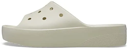 crocs womens Classic Platform Slide Bone Slide Sandal - 6 UK (W8) (208180-2Y2)