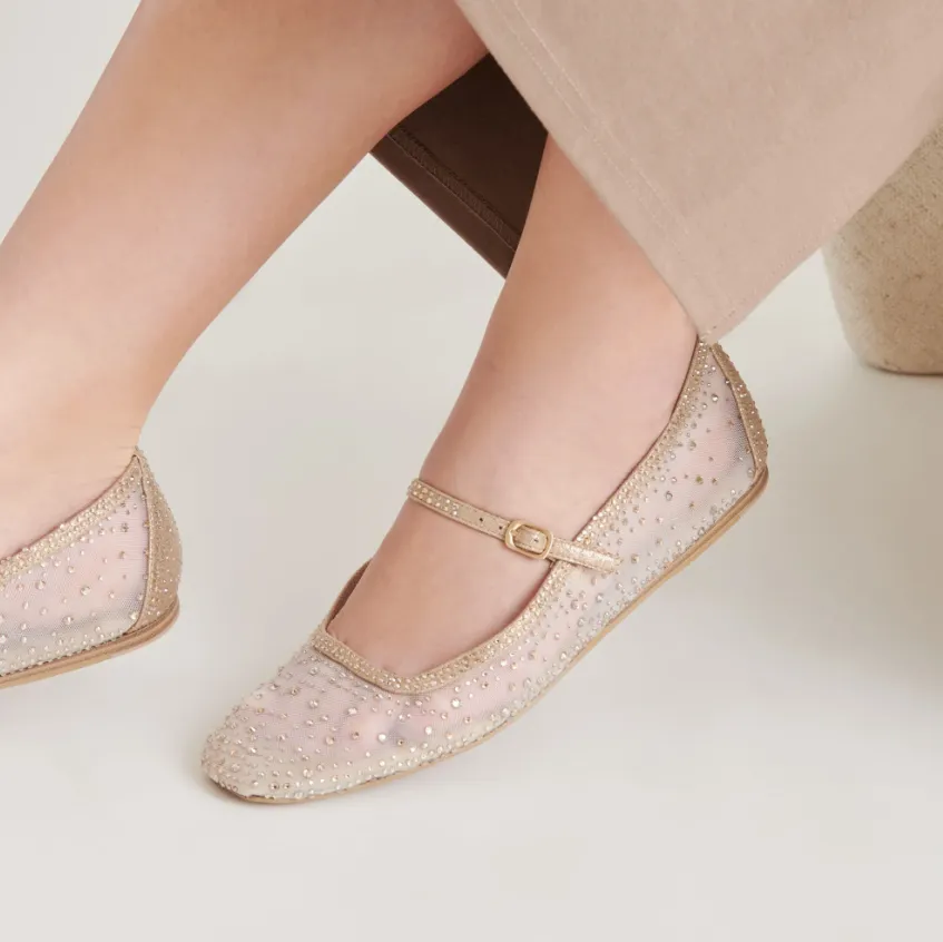 Dolce Vita Reyes Crystal Ballet Flats