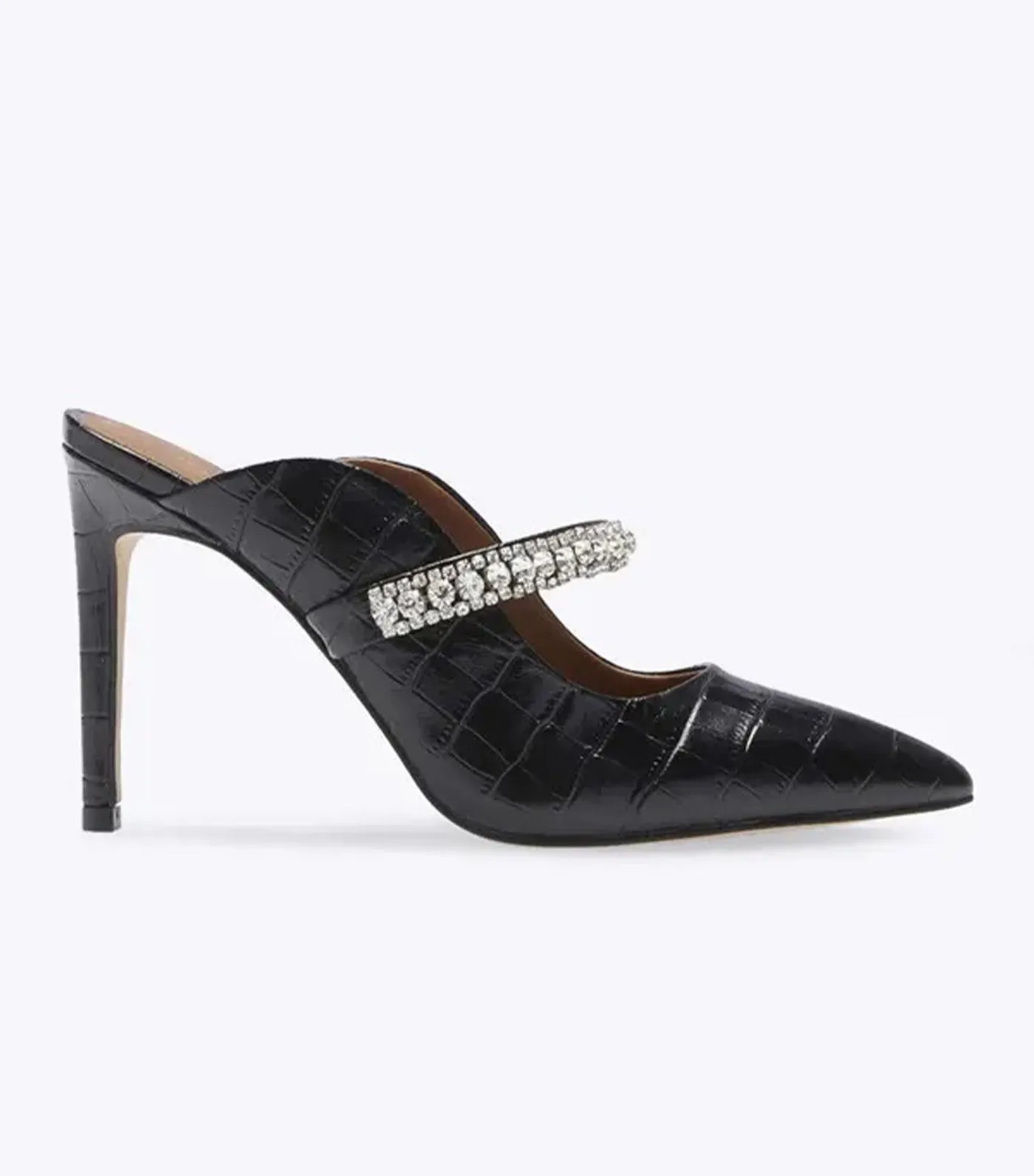 Duke Leather Heels Black