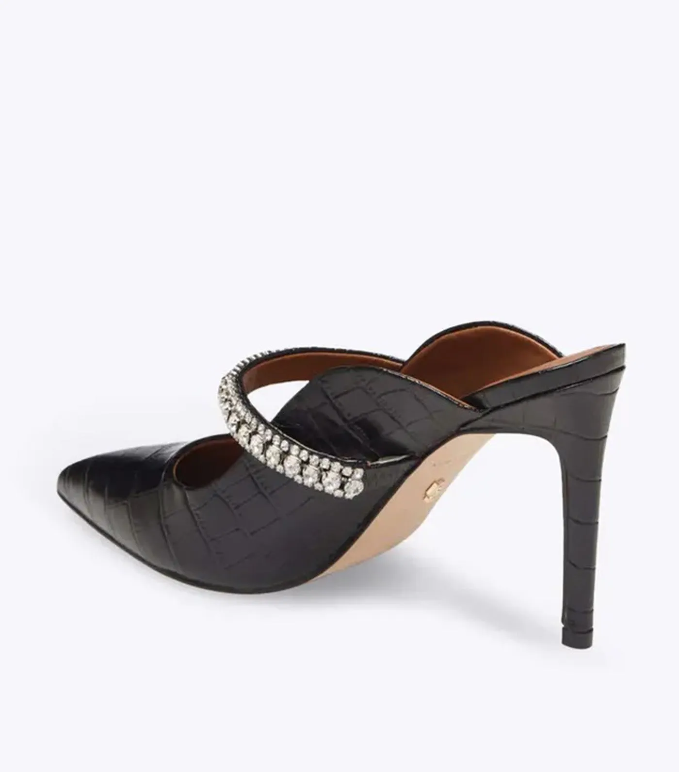 Duke Leather Heels Black