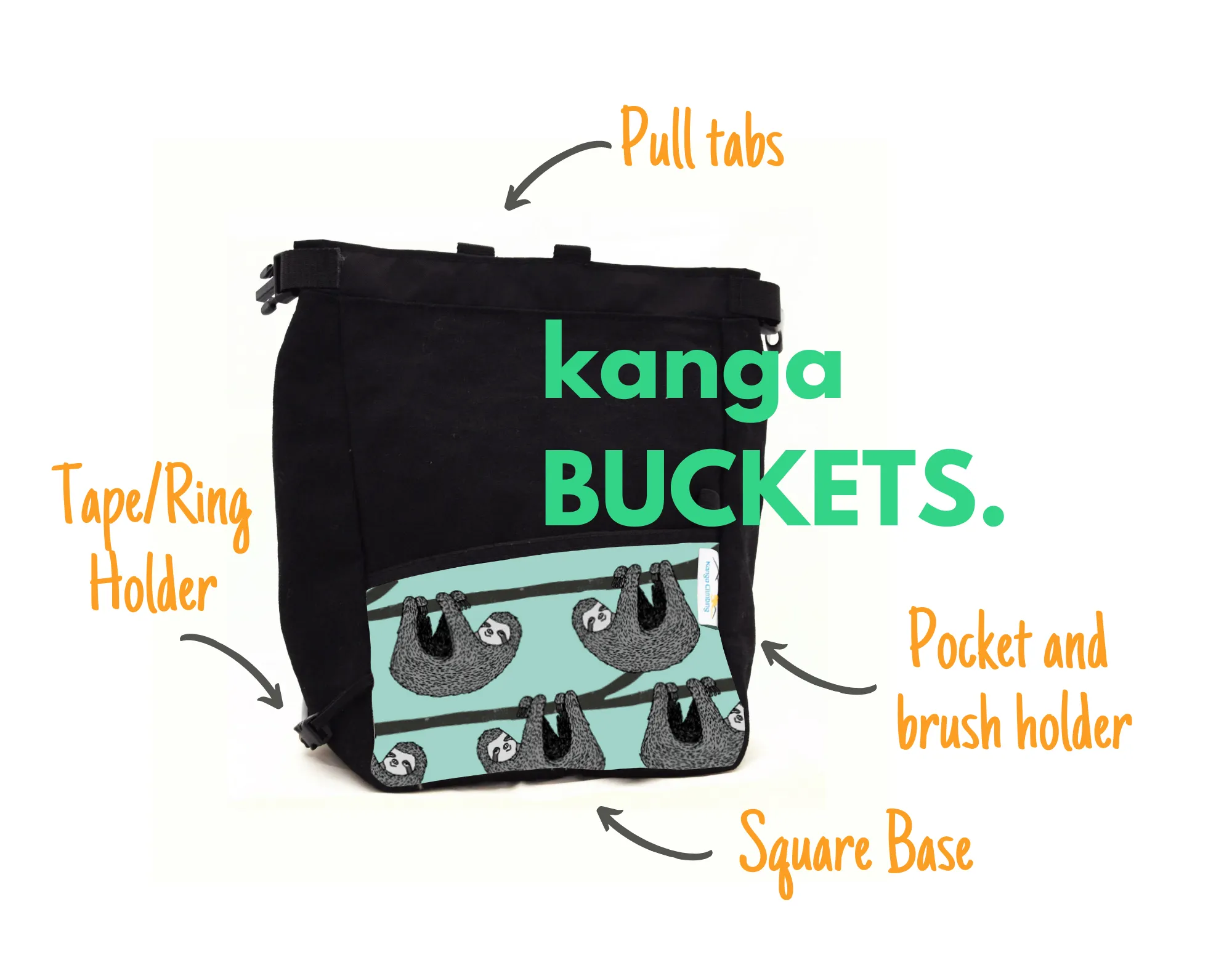 Eco Conscious Bouldering Bucket -   Sloth