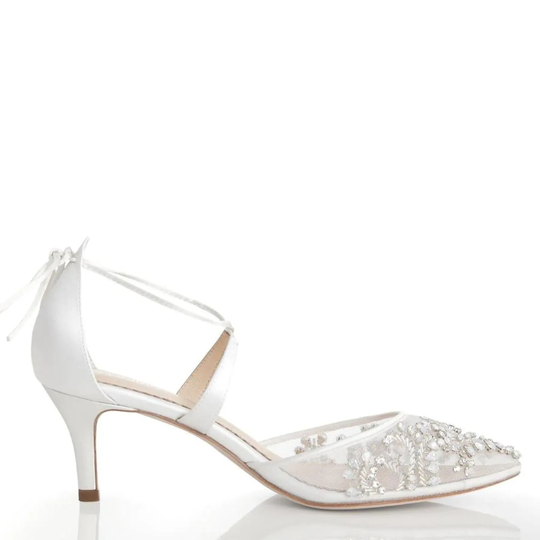 Frances - Ivory - Crystal Embellishment