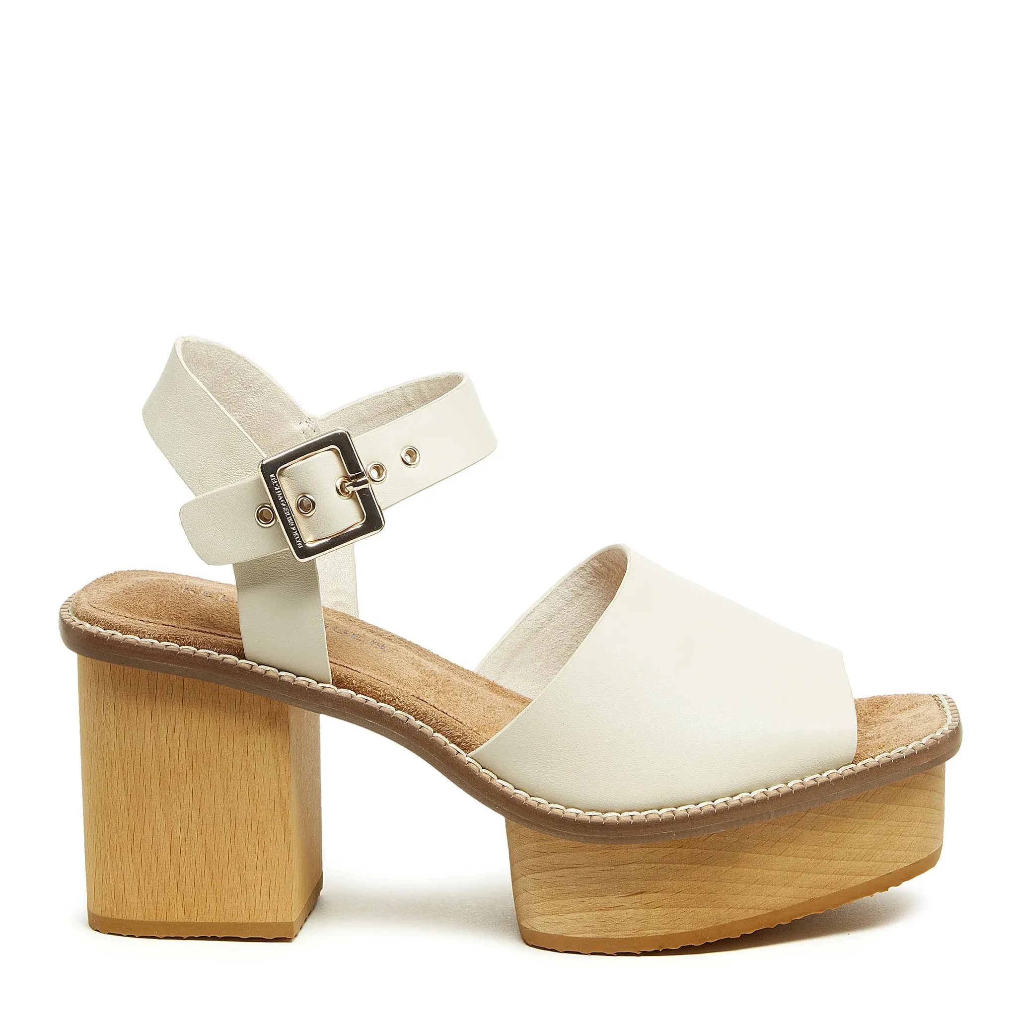 Groove Platform Sandal- Shell