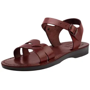 Holy Land Market Men/Women Biblical Jesus Leather Sandals/Slides From Jerusalem (Yousef Style)