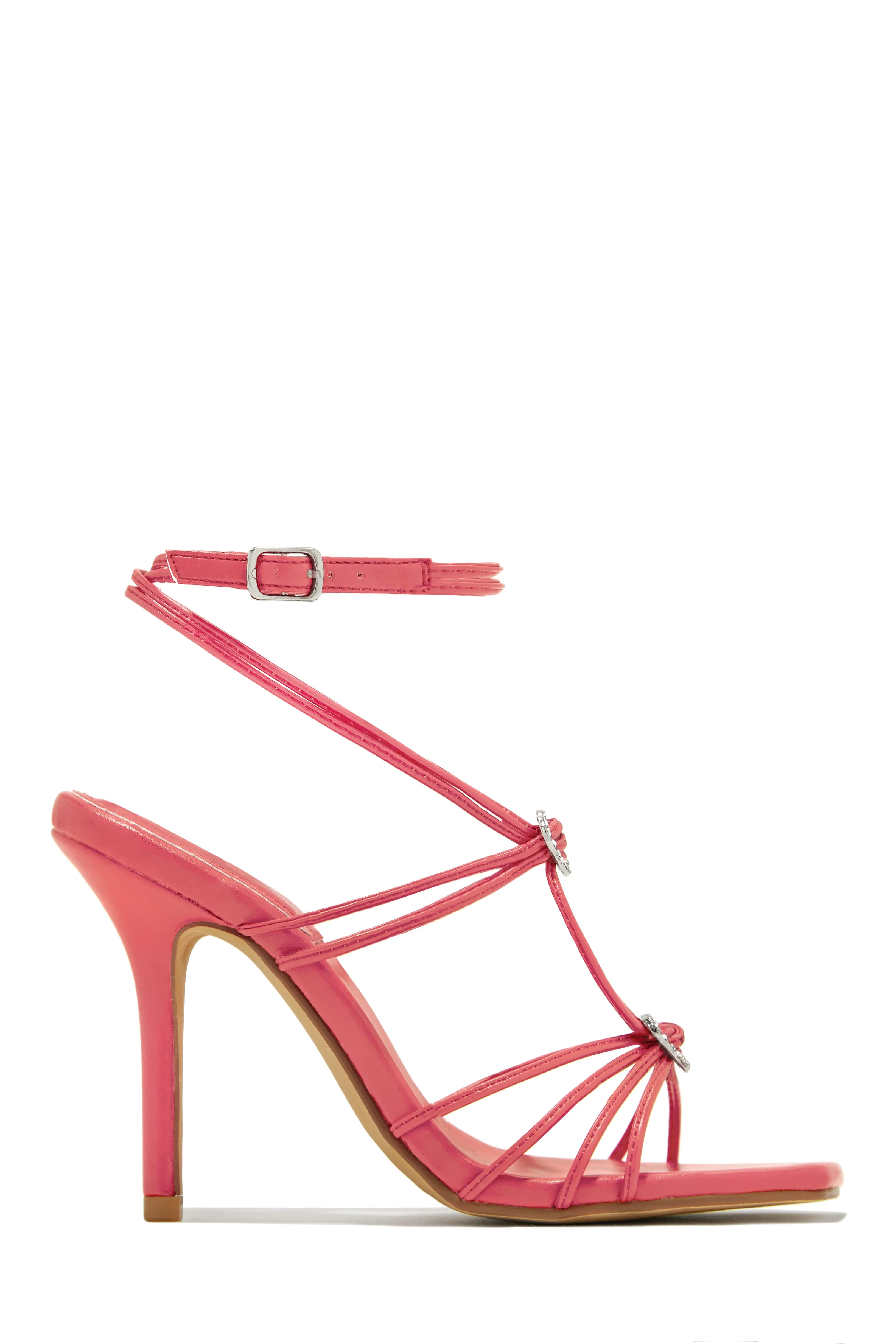 Lovestruck Embellished Strappy High Heels - Gold