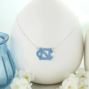 North Carolina Crystal Logo Necklace