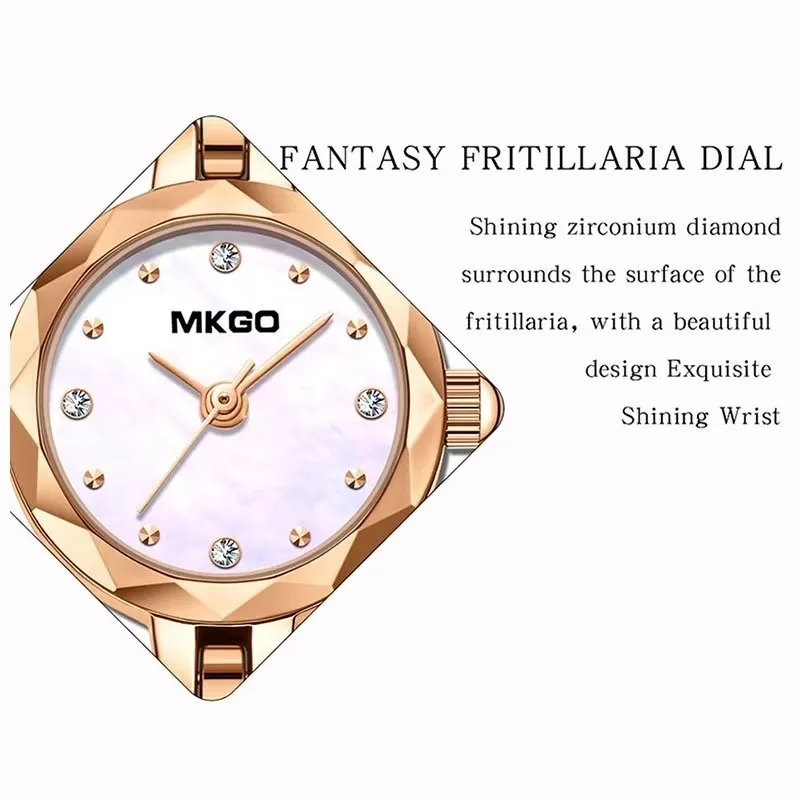 PetiteElegance DiamondAura Quartz Wristwatch