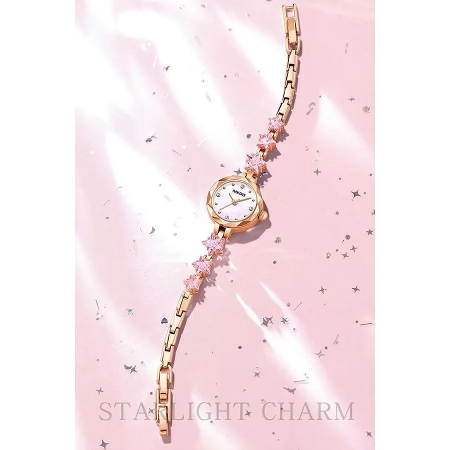 PetiteElegance DiamondAura Quartz Wristwatch