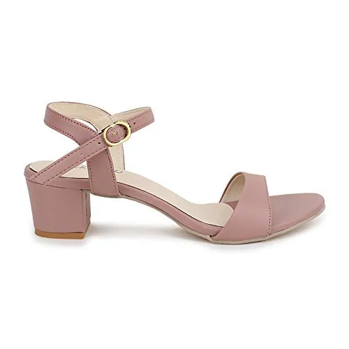 PINKWOOD Womens Pink Heeled Sandal - 6 UK ()