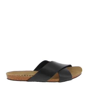 Plakton 575246 Black Cross Strap Slide