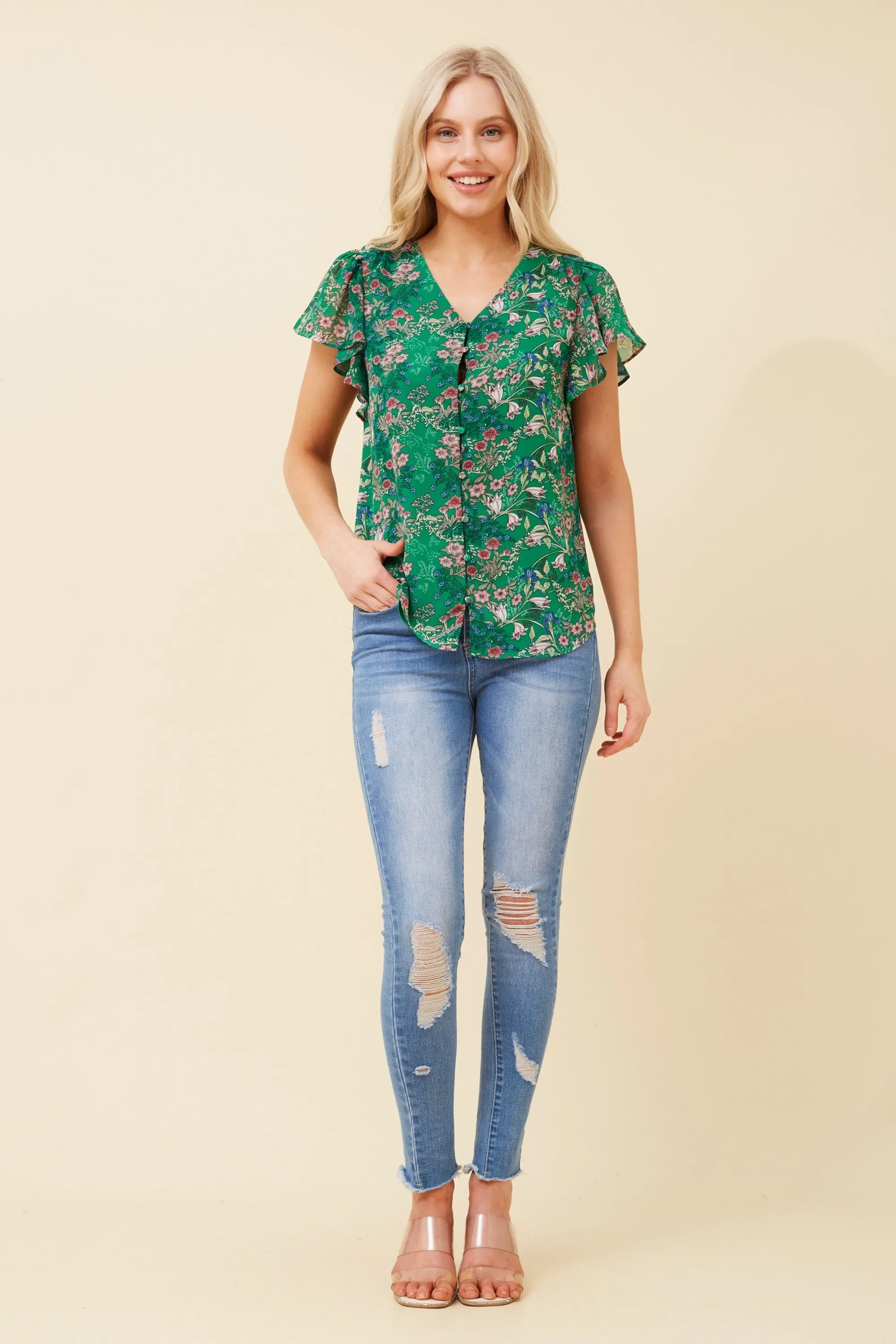 Roma Floral Top