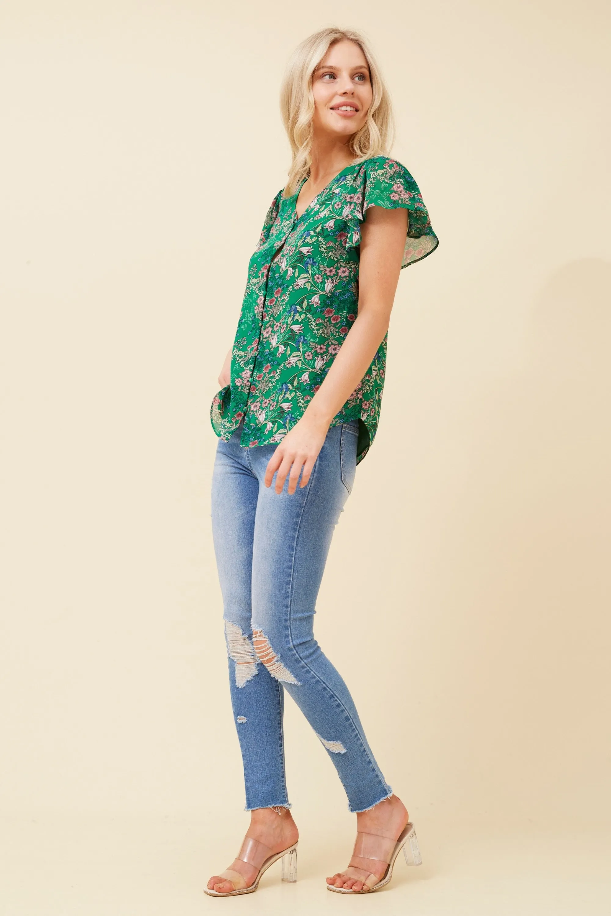 Roma Floral Top