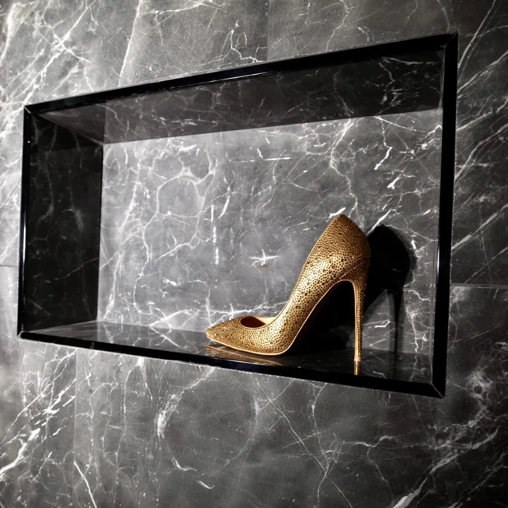 Snoh Gold Crystal Pumps