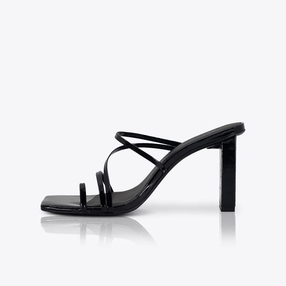 Theo High Heel Patent Black