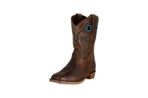 TuffRider Children Rushmore Oak Leaf Embroidered Square Toe Western Boots