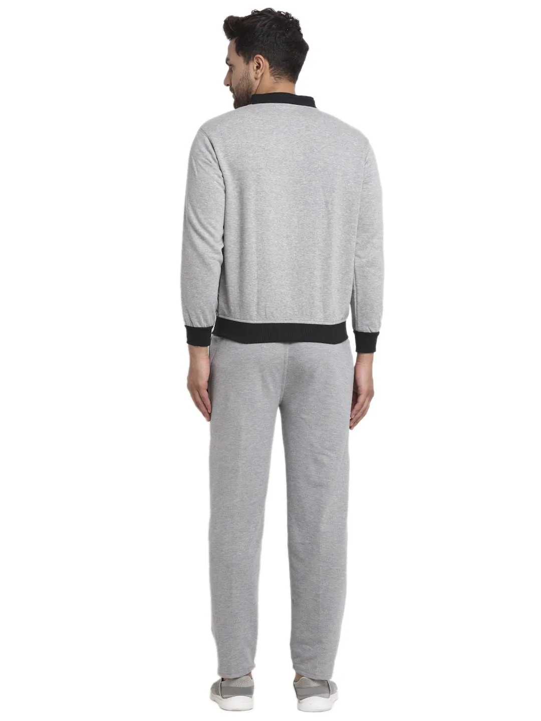 Vimal Jonney Grey & Grey Track Suit For Men's