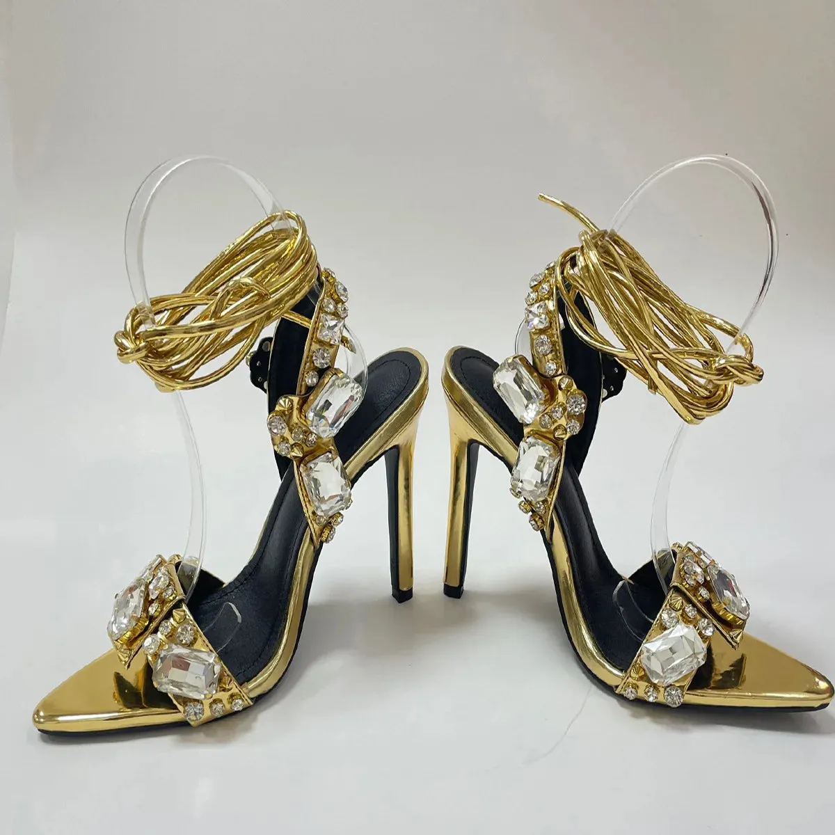 Wedding Crystal Diamond High Heels