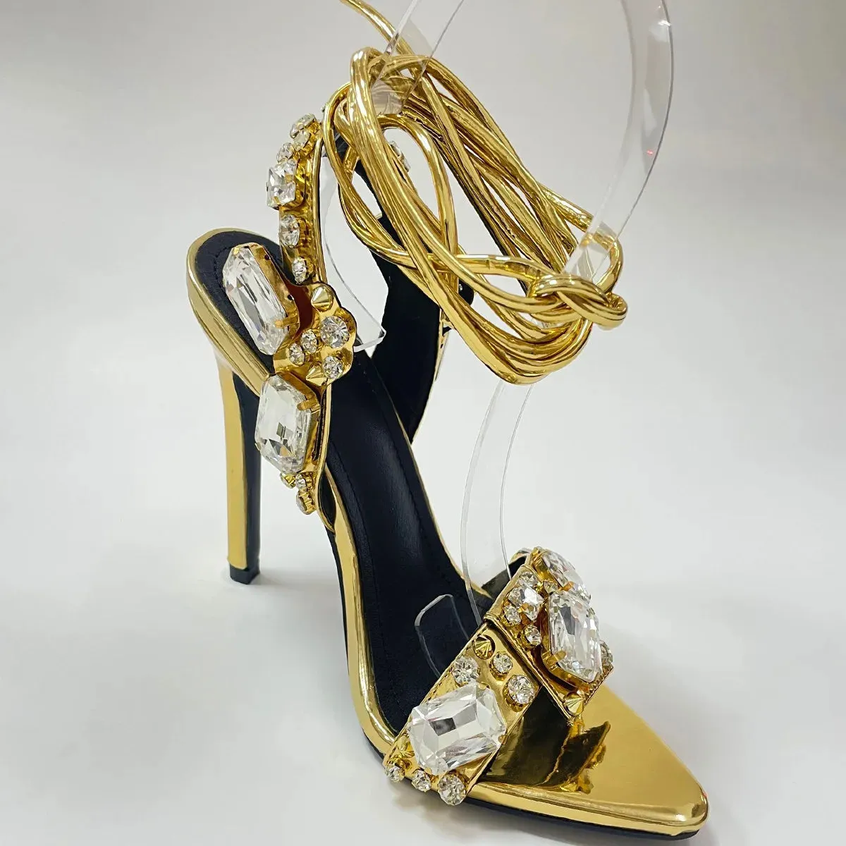 Wedding Crystal Diamond High Heels