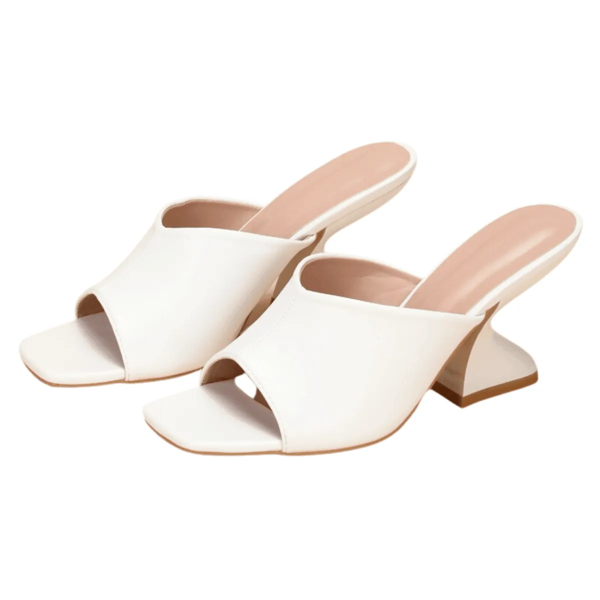 Women's Slip-On Sandals With Unique Heel